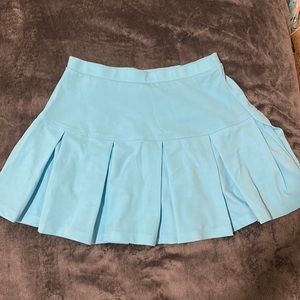 Light blue pleated tennis skirt!